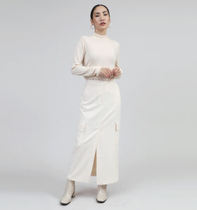 comma casual identity Jupe longue en Écru pour femmes (348511)