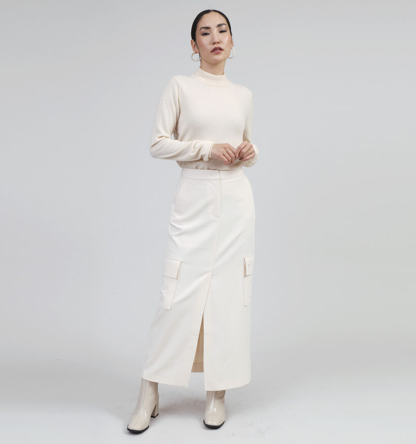 comma casual identity Jupe longue en Écru pour femmes (348511)