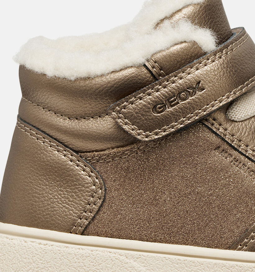 Geox Theeleven Gouden Boots met Velcro voor meisjes (377734) - geschikt voor steunzolen