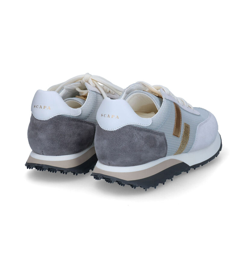 Scapa Grijze Sneakers voor dames (307049) - geschikt voor steunzolen