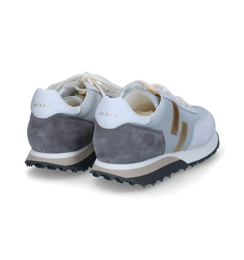 Scapa Beige Sneakers voor dames (307048) - geschikt voor steunzolen