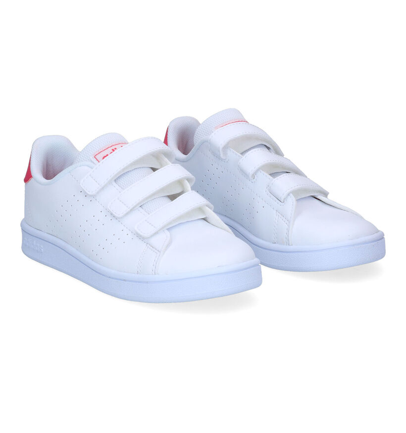 adidas Advantage C Baskets en Blanc pour filles (319539) - pour semelles orthopédiques
