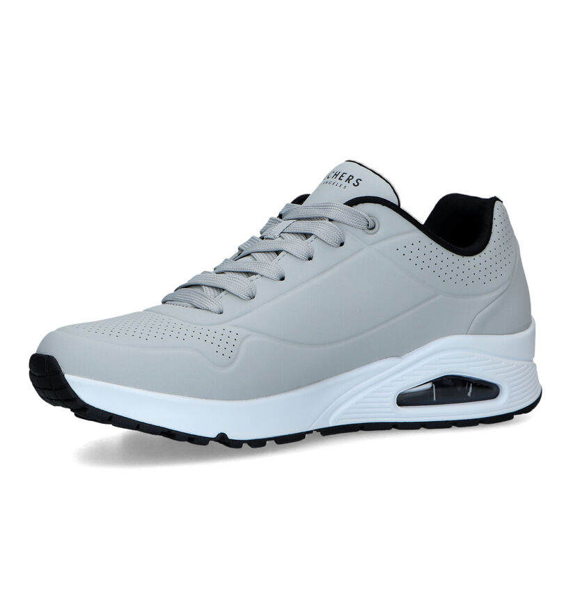 Skechers Uno Stand On Air Baskets en Gris pour hommes (324562) - pour semelles orthopédiques