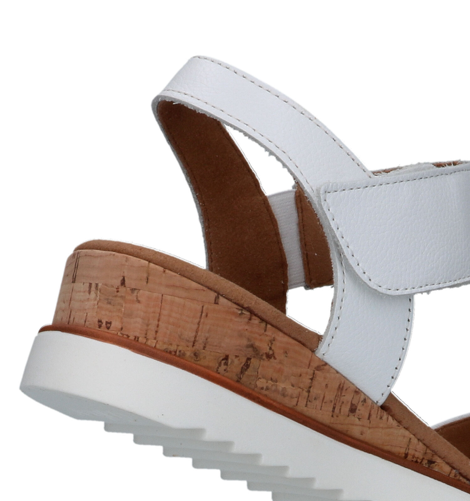 Witte plateau sandalen on sale