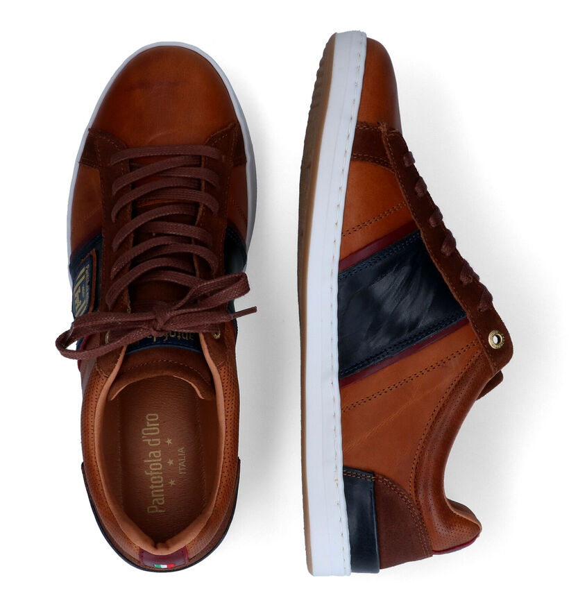 Pantofola d'Oro Torretta Chaussures à lacets en Cognac pour hommes (329977) - pour semelles orthopédiques