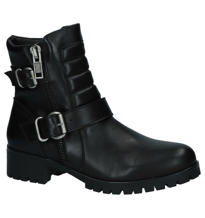 Bullboxer Zwarte Boots met Gespen in leer (232193)