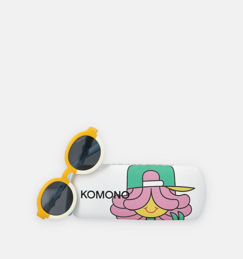 Komono Bebe Lemon Triplets Lunettes de soleil en Jaune/Beige pour filles, gar&ccedil;ons (371548)