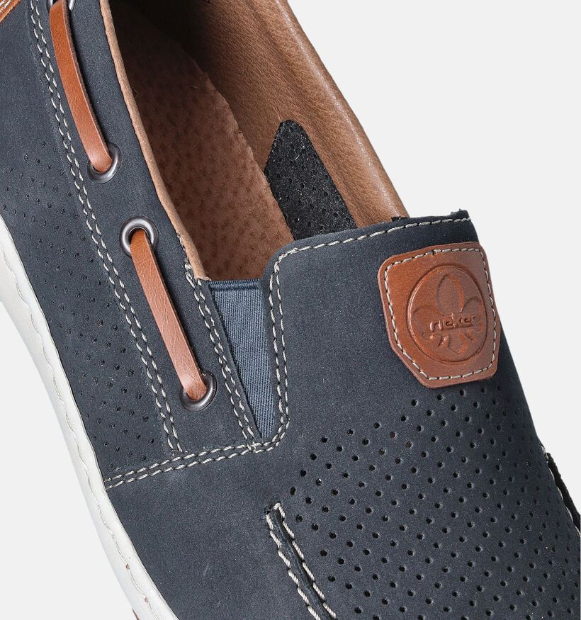 Rieker Chaussures à enfiler en Bleu pour hommes (354804)