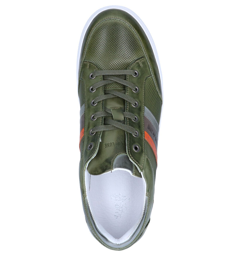 Cycleur de Luxe Burton Groene Casual Veterschoenen in leer (268232)