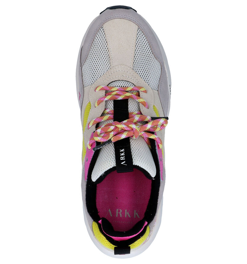 Arkk Kanetyk Beige Sneakers in kunstleer (275868)