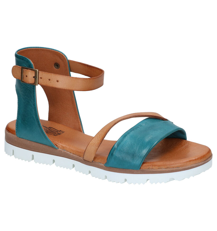 Miz Mooz Shep Turquoise Sandalen in leer (272238)