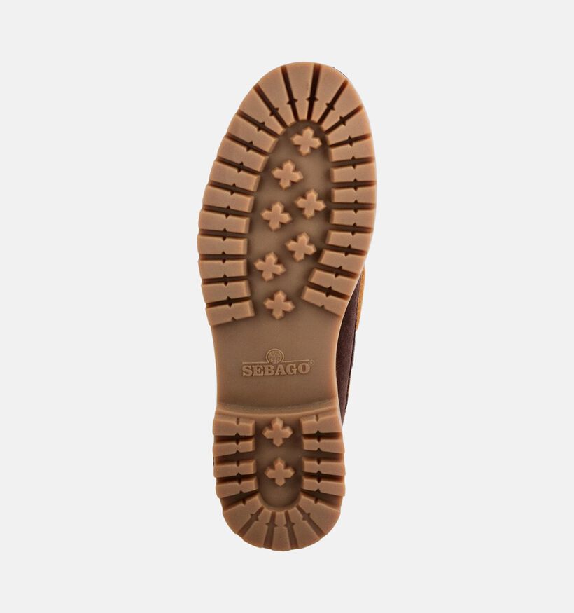 Sebago Ranger Suede Chaussures bateau en Brun fonc&eacute; pour femmes (376078)
