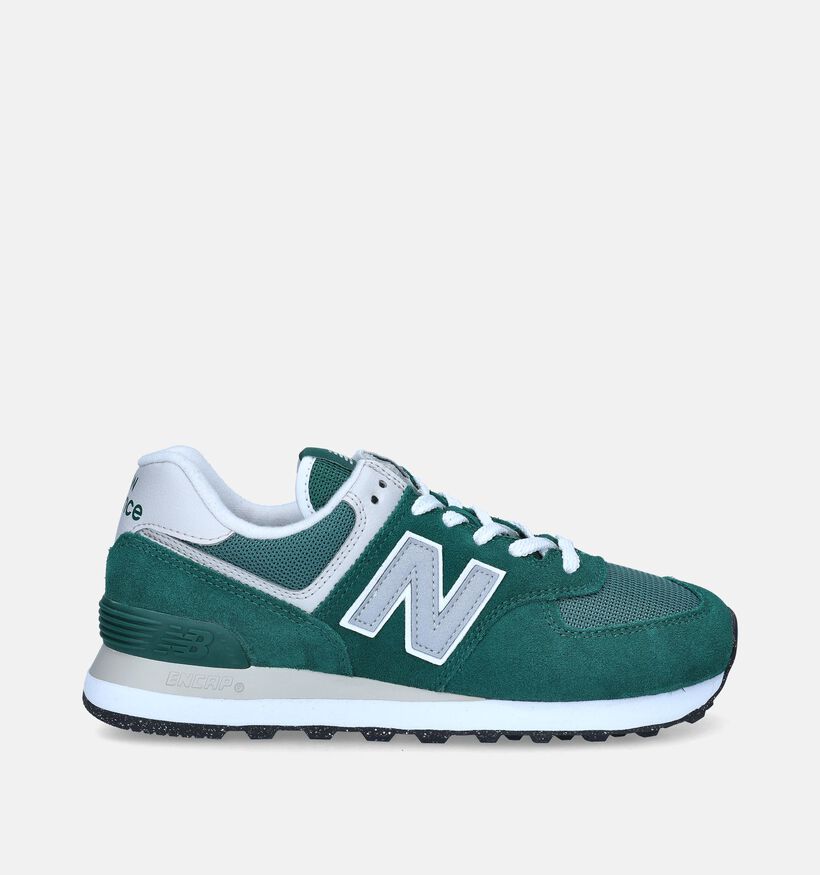New Balance U 574 Baskets en Vert pour femmes (349403)