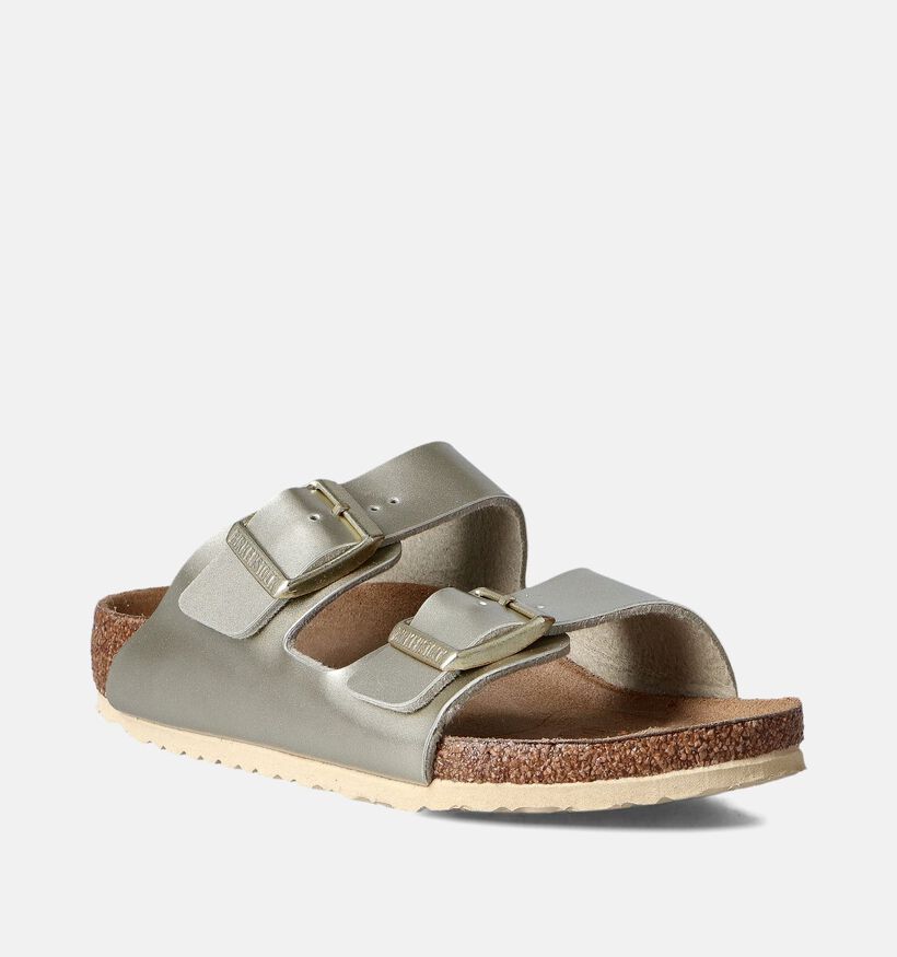 Birkenstock Arizona Nu-pieds en Or pour filles (352392)