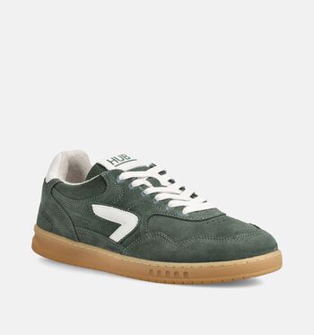 HUB Low Sneakers Beige/Bruin/Blauw/Groen