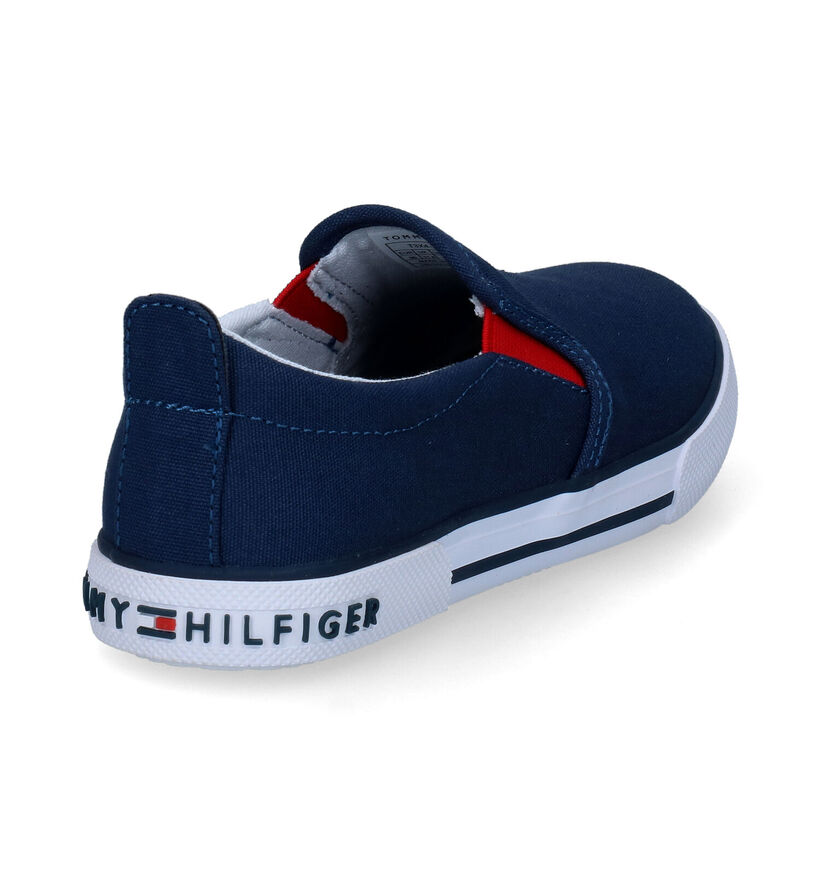 Tommy Hilfiger Baskets slip-on en Bleu pour garçons (303921)