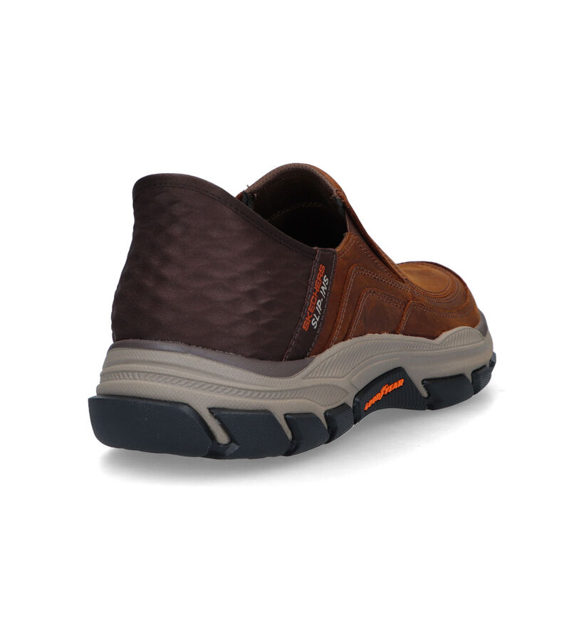 Skechers Resected Chaussures sans lacets en Brun pour hommes (319514)