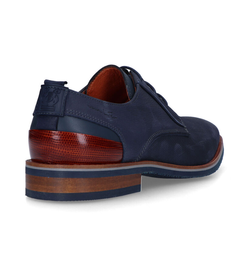 Van Lier Amalfi Chaussures classiques en Bleu pour hommes (322508)