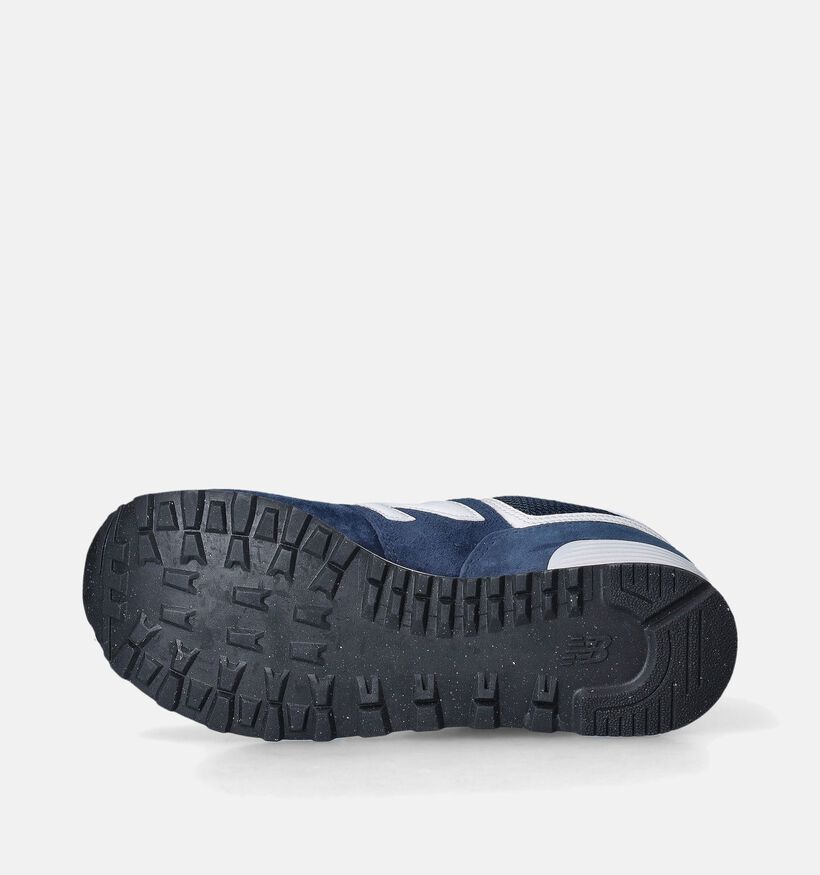 New Balance U 574 Baskets en Bleu pour garçons, hommes (350071) - pour semelles orthopédiques