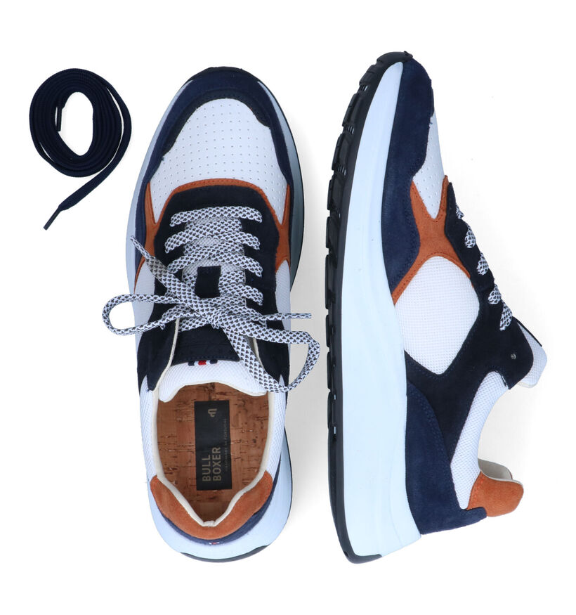 Bullboxer Blauwe Sneakers in leer (316530)
