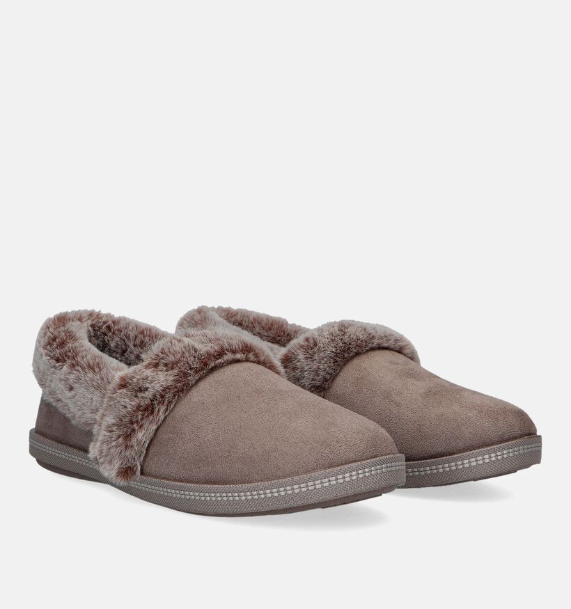 Skechers Cozy Campfire Taupe Pantoffels voor dames (328075)