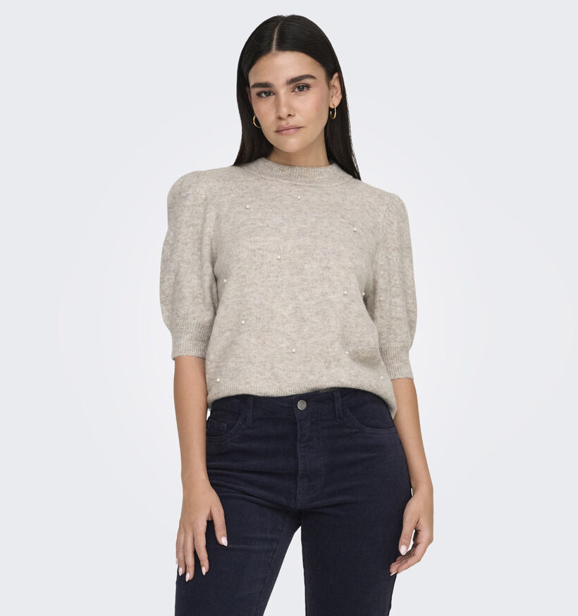 JDY Rue Life Pull en Beige pour femmes (362420)