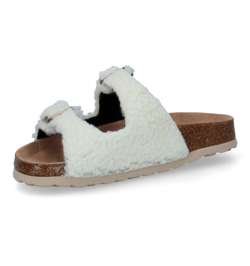 Milo & Mila Ecru Slippers in stof (311015)