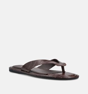 Tamaris Slippers Zwart/Bruin