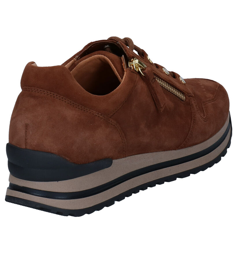 Gabor OptiFit Chaussures à lacets en Cognac en daim (297380)