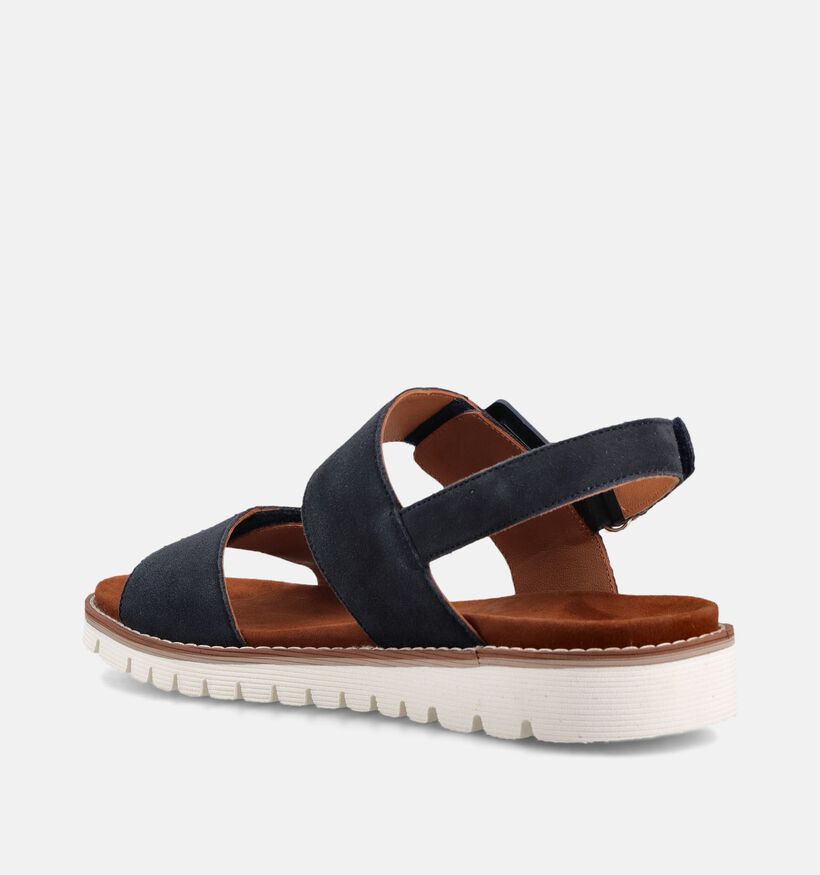 Ara Kent Sport S Sandales plates en Bleu fonc&eacute; pour femmes (370839)