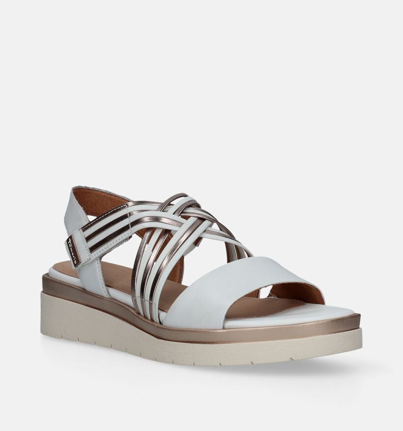 Tamaris Comfort Witte Sandalen voor dames (338176) - geschikt voor steunzolen