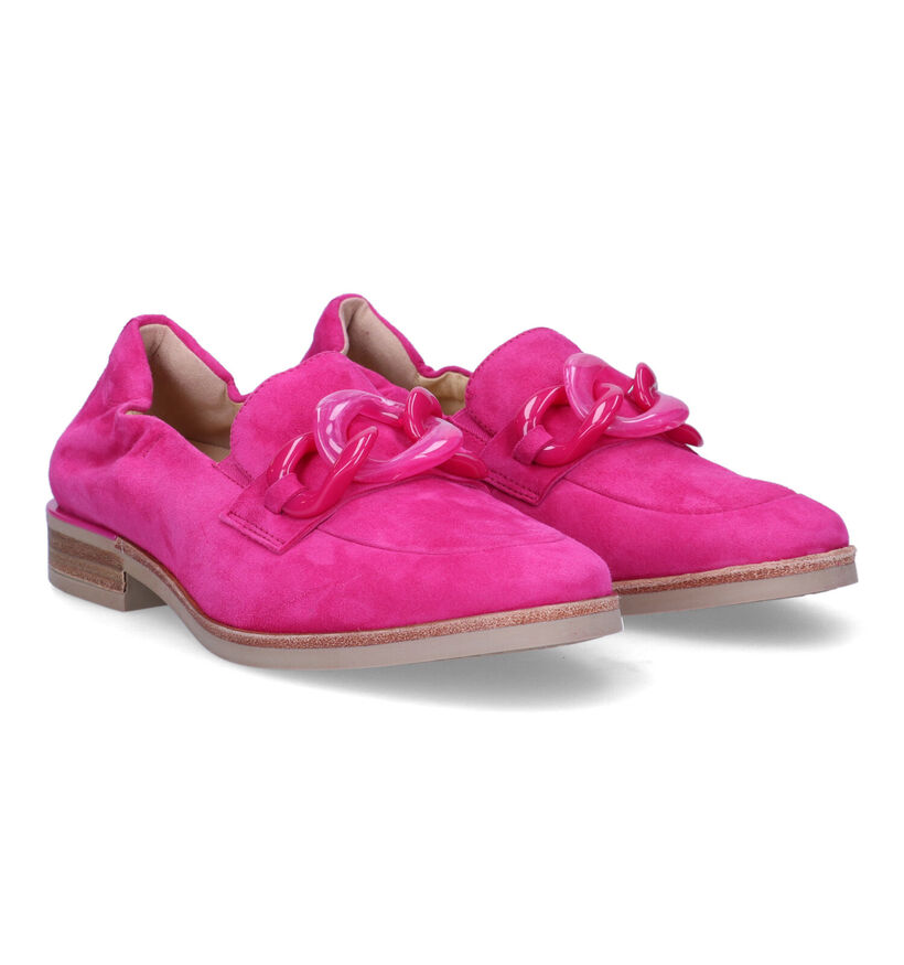 Softwaves Fuchsia Loafers voor dames (325053) - geschikt voor steunzolen