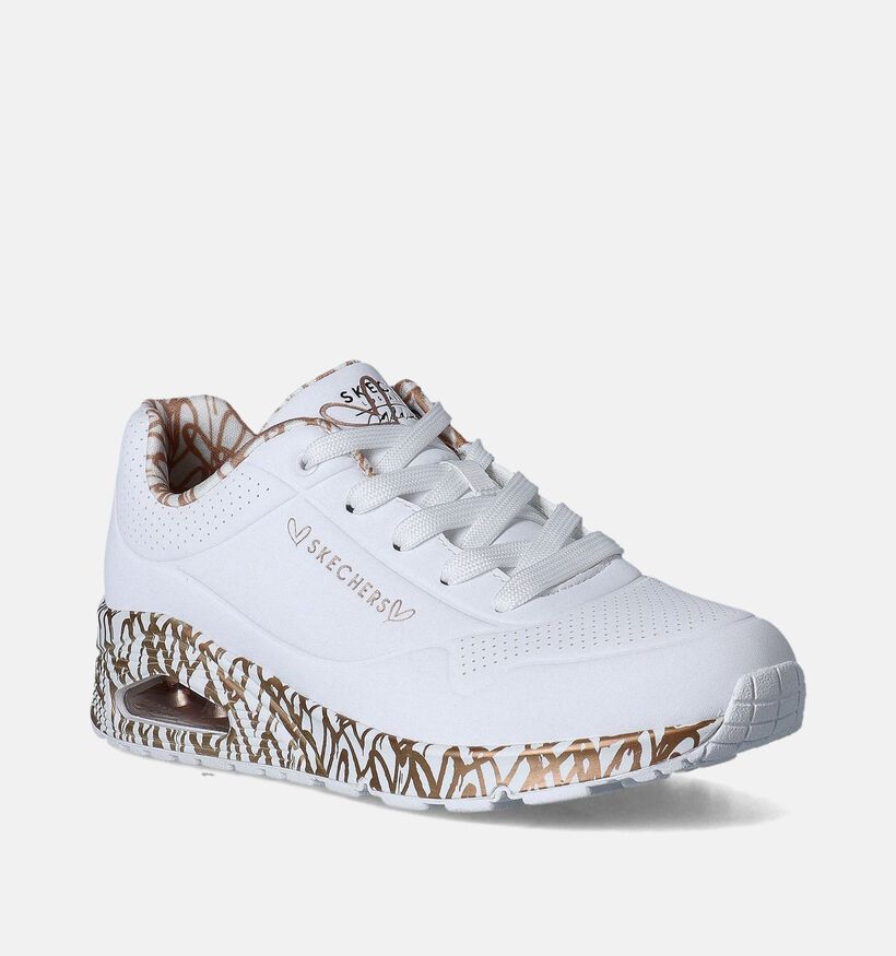 Skechers x JGoldcrown Uno Witte Sneakers voor dames (351893)
