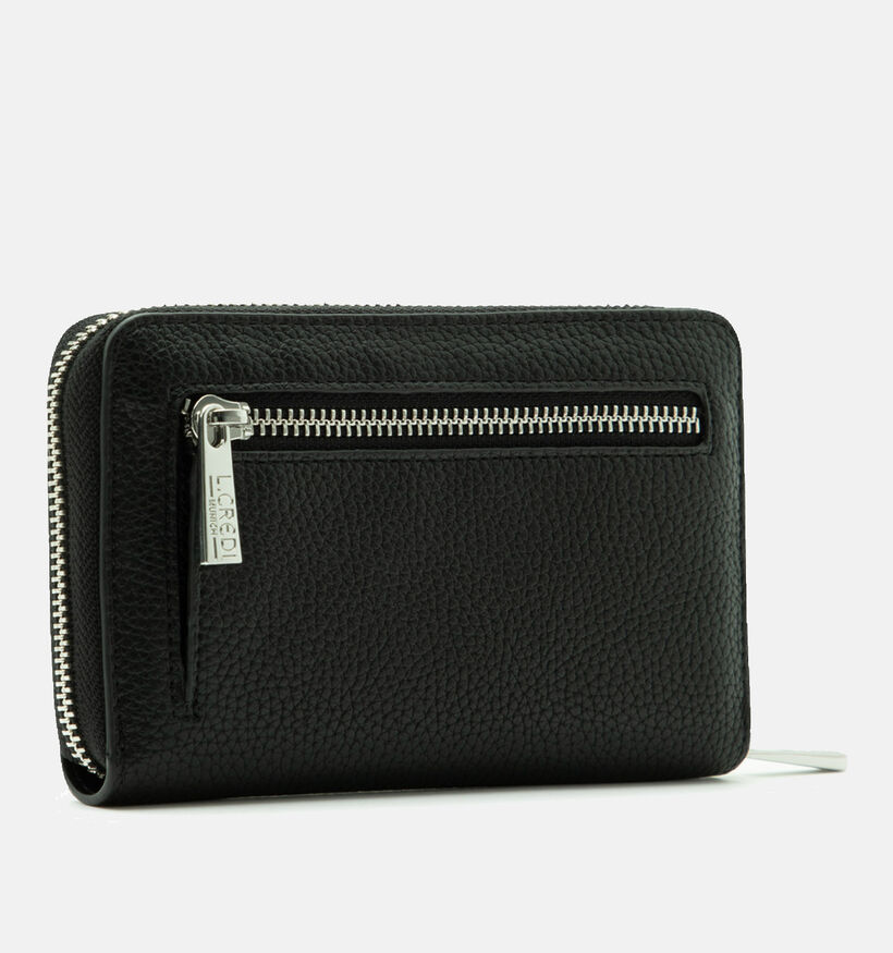 L.Credi Perla Porte-monnaies zipp&eacute; en Noir pour femmes (379573)