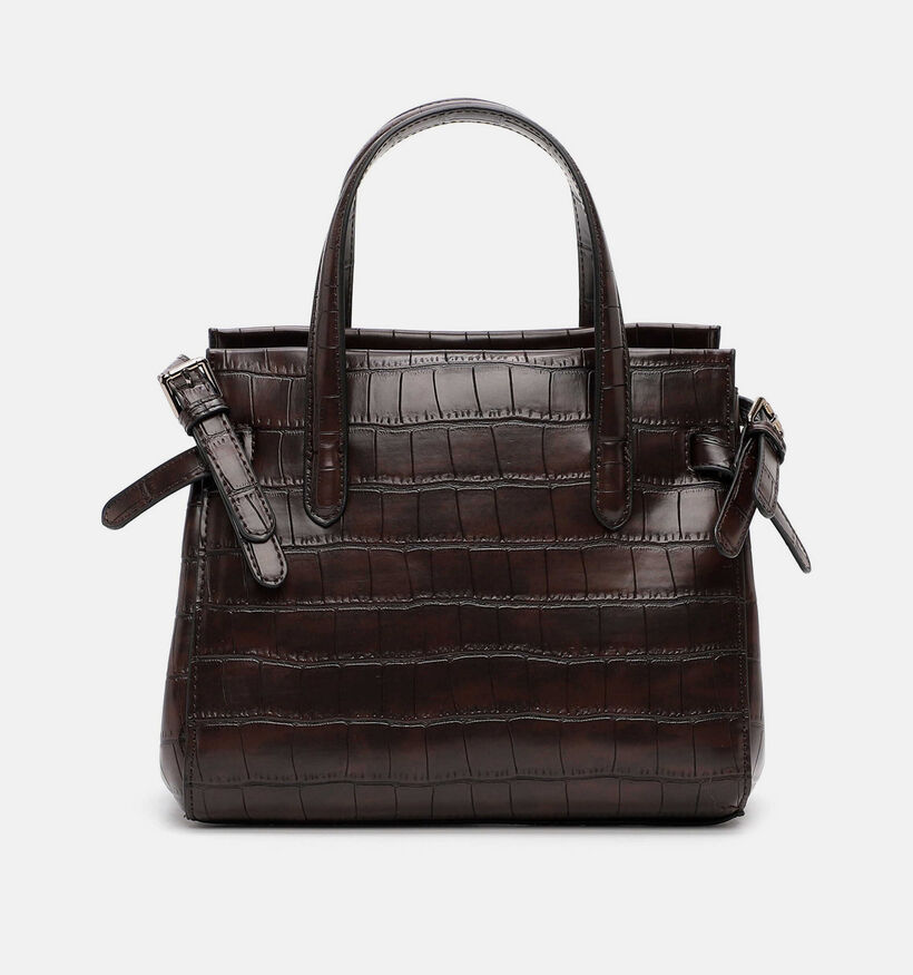 Tamaris Marion Donkerbruine Handtas Croco voor dames (378816)