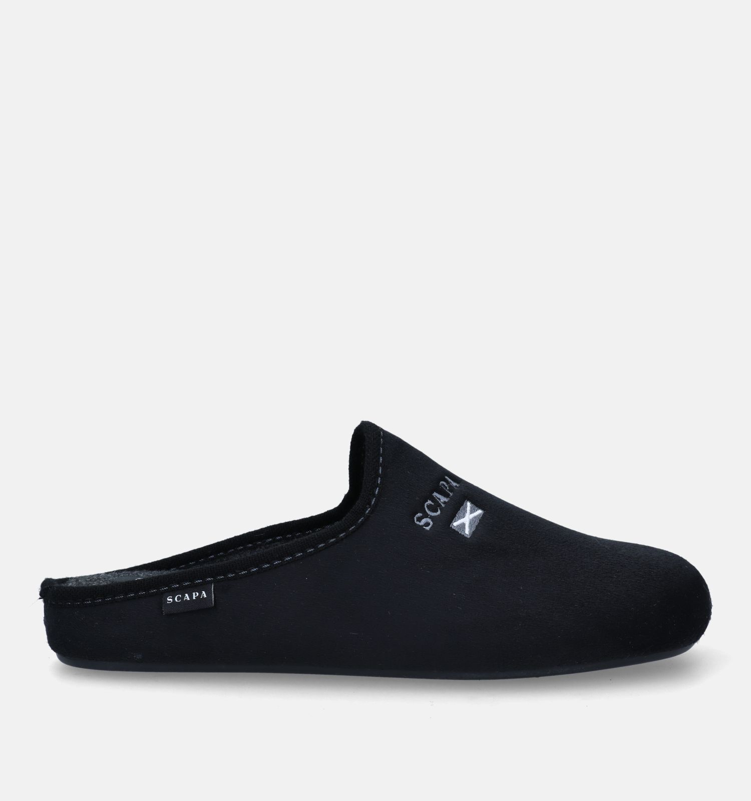 Scapa Zwarte Pantoffels Heren Pantoffels Online op TORFS.BE