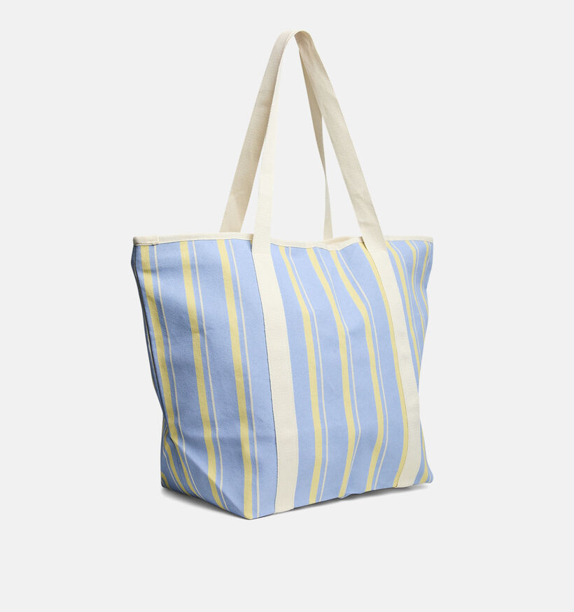 Pieces Panna Cabas en Bleu/Jaune pour femmes (374924)