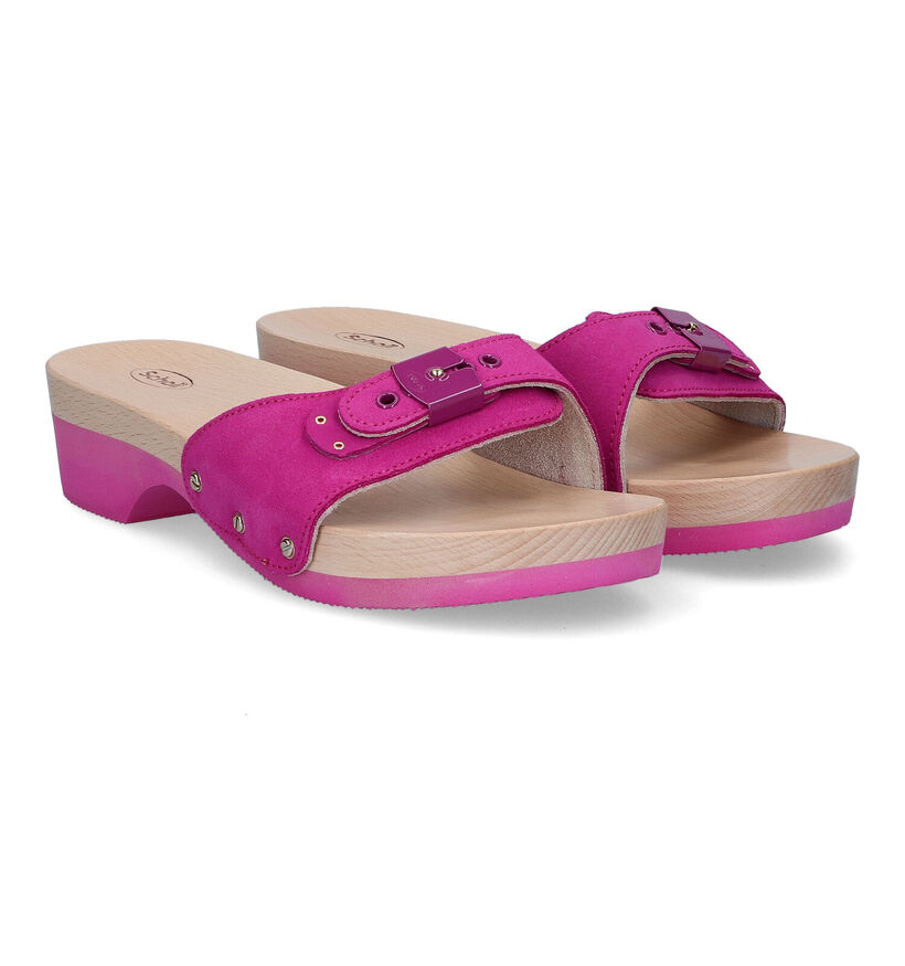 Scholl Pescura Gele Slippers in daim (305666)