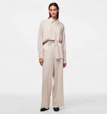 Pieces Broeken Beige