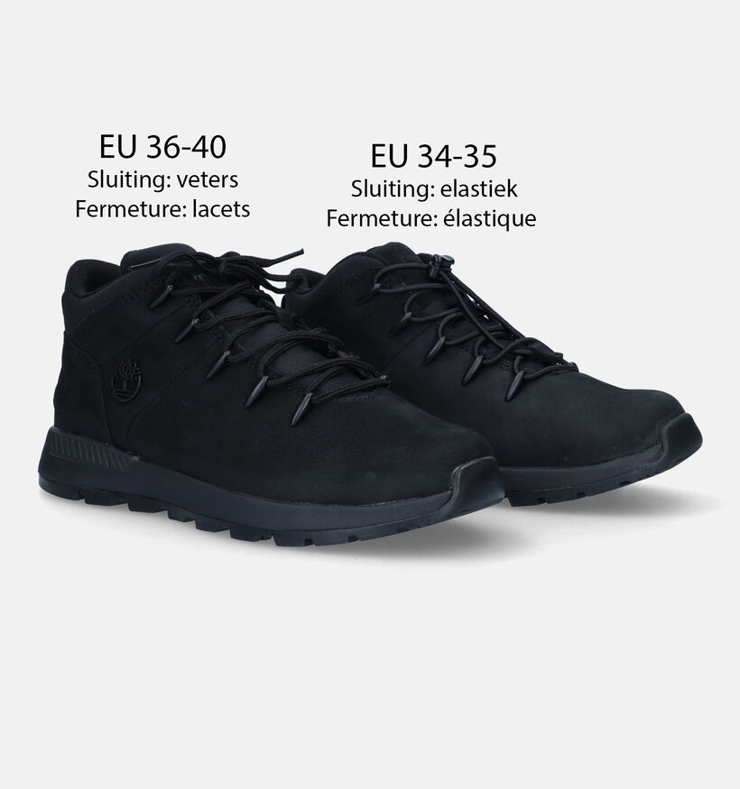 Timberland Sprint Tracker Zwarte Bottines voor jongens (345279)