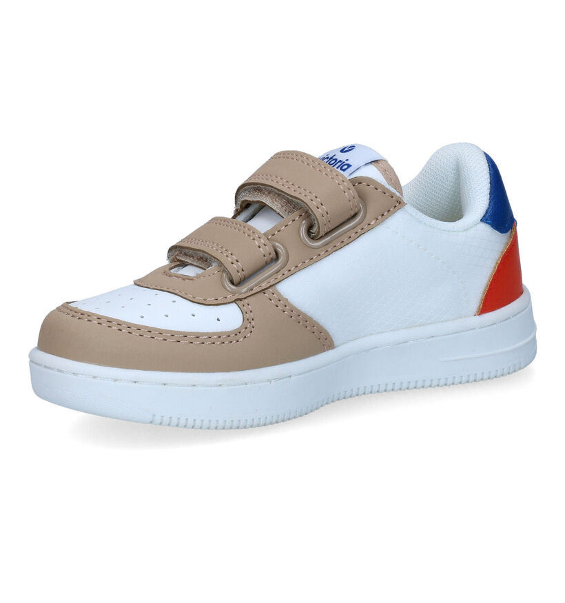 Victoria Wit/Beige Sneakers voor jongens (305875)