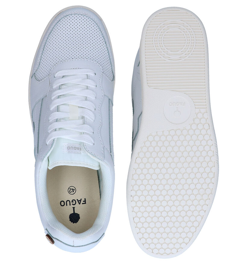 Faguo Hazel Witte Sneakers in leer (289026)