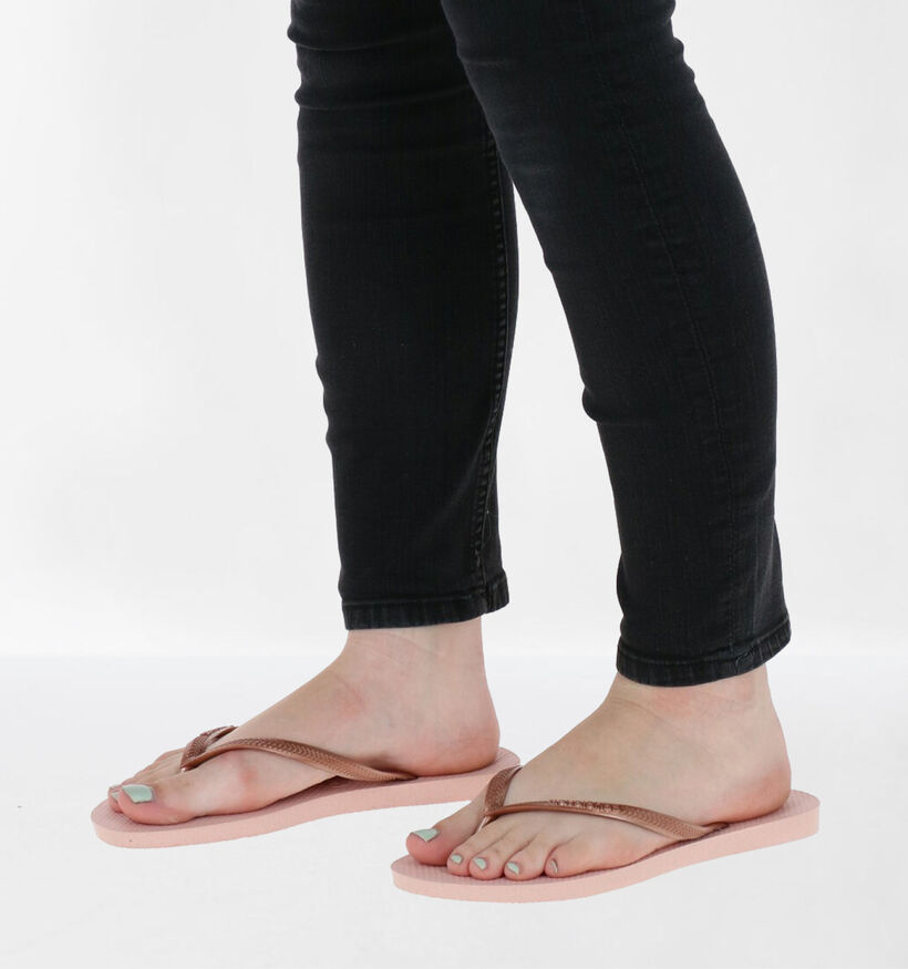 Havaianas Slim Gouden Teenslippers in kunststof (275874)