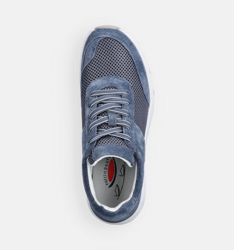 Gabor Rollingsoft Donkerblauwe Veterschoenen voor dames (369504) - geschikt voor steunzolen
