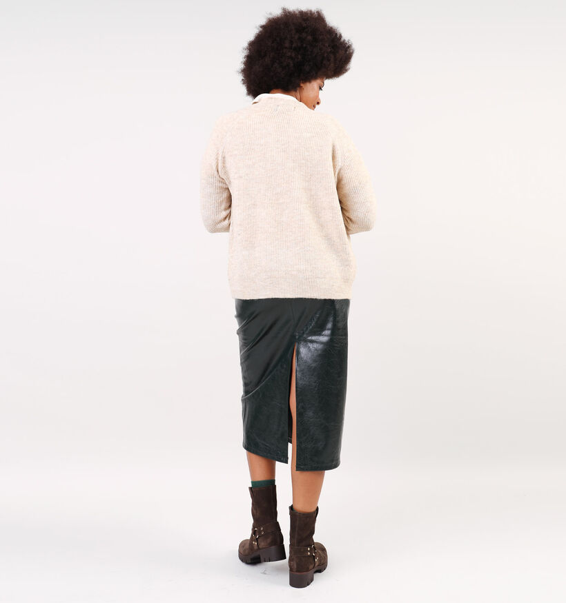 Pieces Ellen Beige Korte cardigan voor dames (344979)