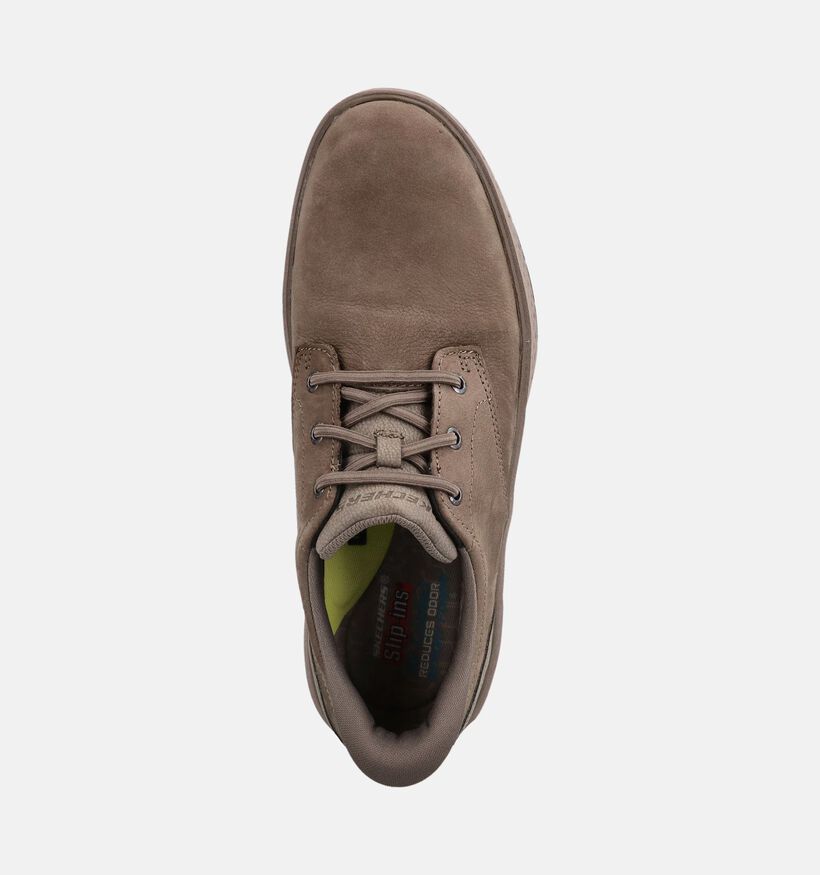 Skechers Burkett Lonzo Taupe Slip-ins voor heren (379525)
