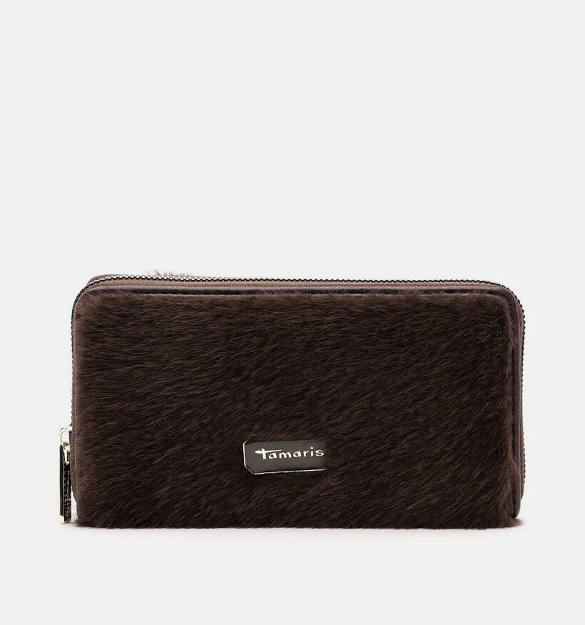 Tamaris Marijana Porte-monnaie zipp&eacute; en Marron pour femmes (378740)