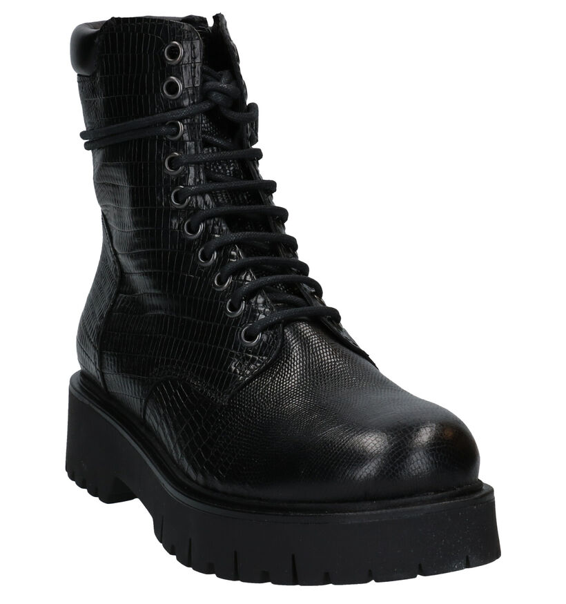 Sweet Lemon Doris Bottines en Noir en cuir (288502)