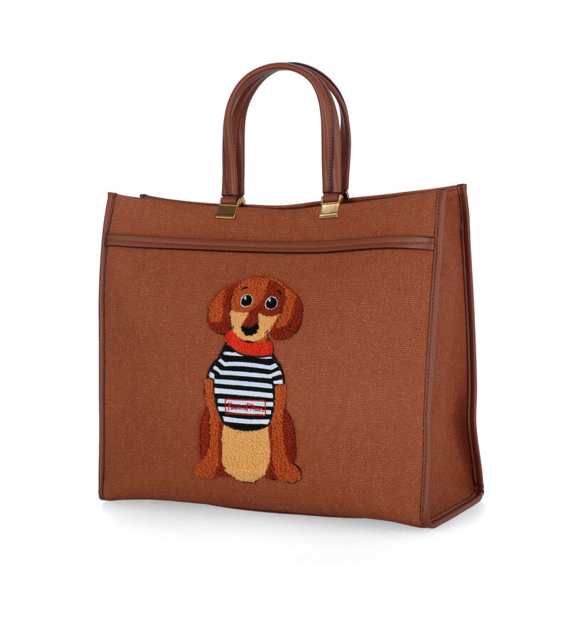 Kisses of Pearl Demi Cognac Shopper voor dames (321265)
