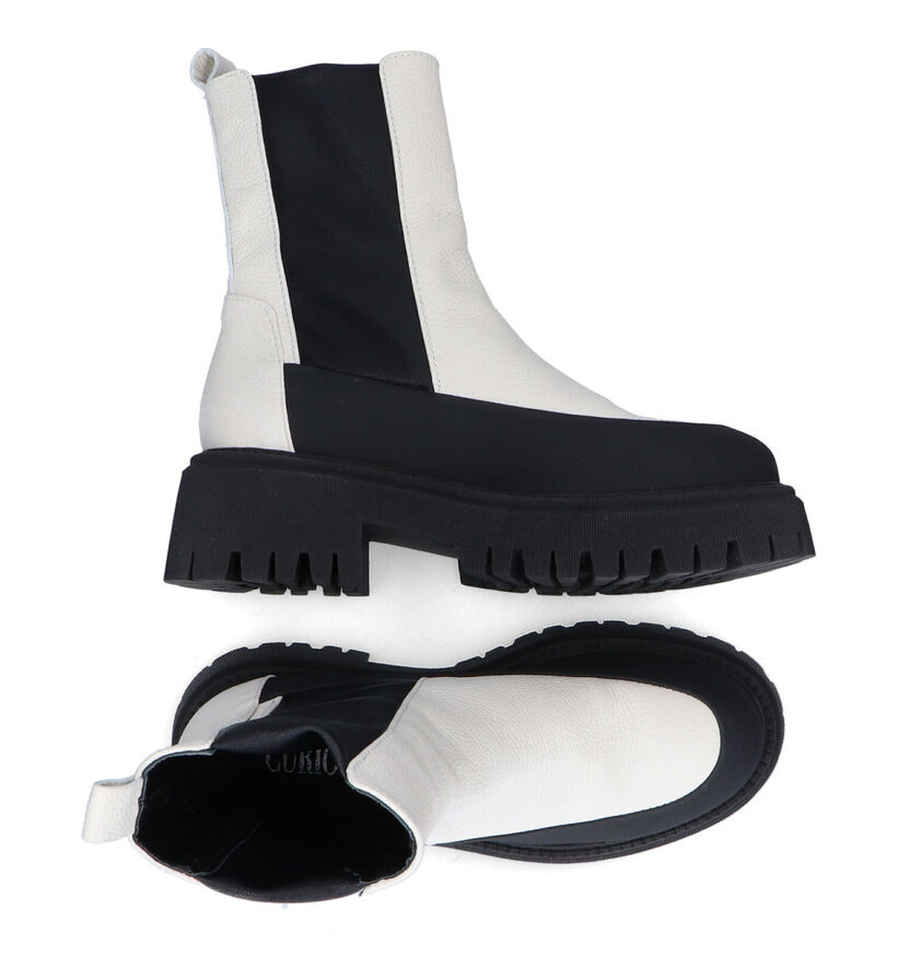 Curiosité Bottines Chelsea en Blanc pour femmes (298889)